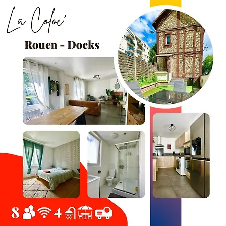 La Coloc' Docks T5 4 Bathrooms Garden